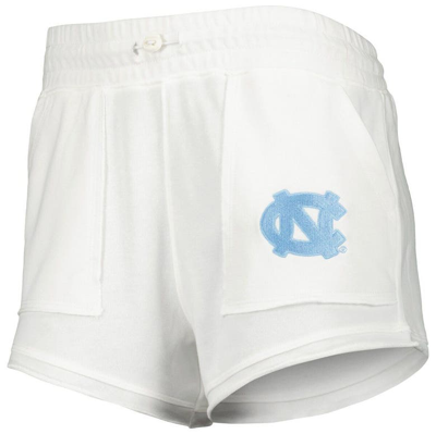 Shop Concepts Sport White North Carolina Tar Heels Sunray Notch Neck Long Sleeve T-shirt & Shorts Set
