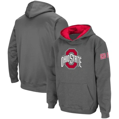 Shop Stadium Athletic Youth Charcoal Ohio State Buckeyes Big Logo Pullover Hoodie