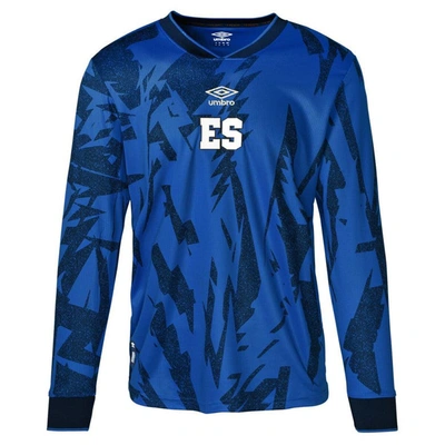 Shop Umbro Blue El Salvador National Team 2023 Replica Long Sleeve Jersey