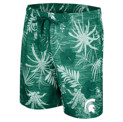 Shop Colosseum Green Michigan State Spartans What Else Is New Swim Shorts