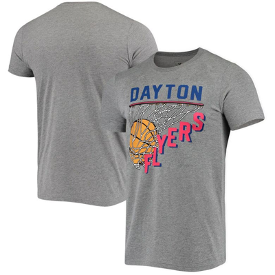Shop Homefield Heather Gray Dayton Flyers Vintage Basketball T-shirt