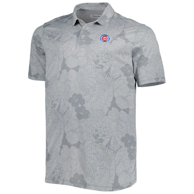 Shop Tommy Bahama Gray Chicago Cubs Big & Tall Miramar Blooms Polo