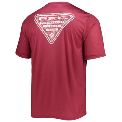 Shop Columbia Crimson Alabama Crimson Tide Terminal Tackle Omni-shade T-shirt