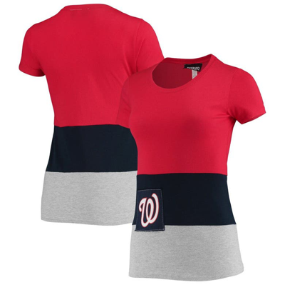 Shop Refried Apparel Red Washington Nationals Sustainable Fitted T-shirt