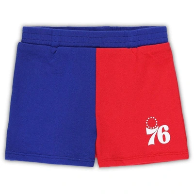 Outerstuff Toddler Royal/gray Philadelphia 76ers Super Star T-shirt & Shorts Set In Royal