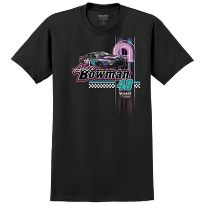 Shop Hendrick Motorsports Team Collection Black Alex Bowman Ally Night Car T-shirt