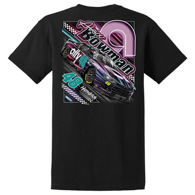 Shop Hendrick Motorsports Team Collection Black Alex Bowman Ally Night Car T-shirt