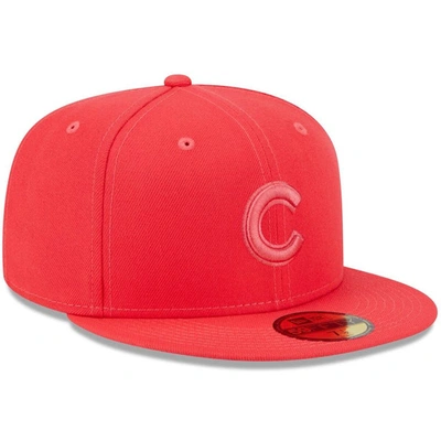 Shop New Era Red Chicago Cubs 2023 Spring Color Basic 59fifty Fitted Hat