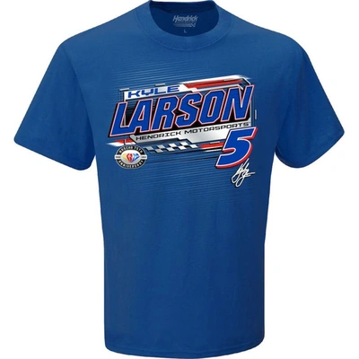 Shop Hendrick Motorsports Team Collection Royal Kyle Larson 2023 Nascar Cup Series Schedule T-shirt