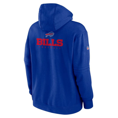 Shop Nike Royal Buffalo Bills Sideline Club Fleece Pullover Hoodie