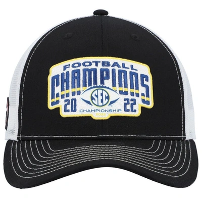 Shop Zephyr Black/white Georgia Bulldogs 2022 Sec Conference Champions Locker Room Adjustable Trucker Hat