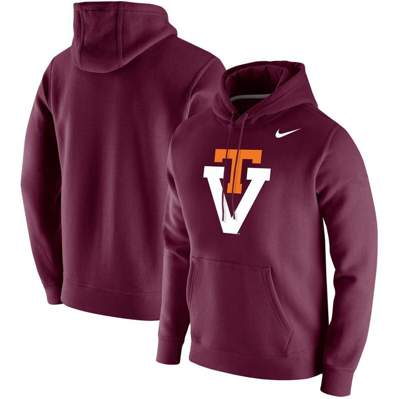 Shop Nike Maroon Virginia Tech Hokies Vintage School Logo Pullover Hoodie