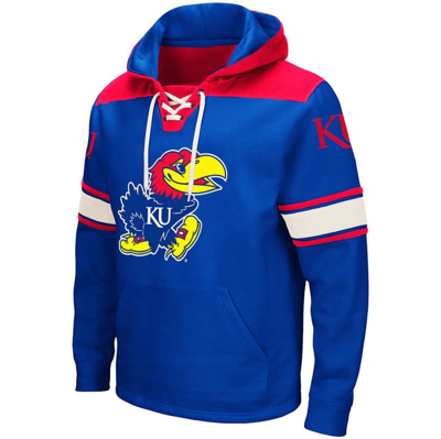 Shop Colosseum Royal Kansas Jayhawks 2.0 Lace-up Pullover Hoodie