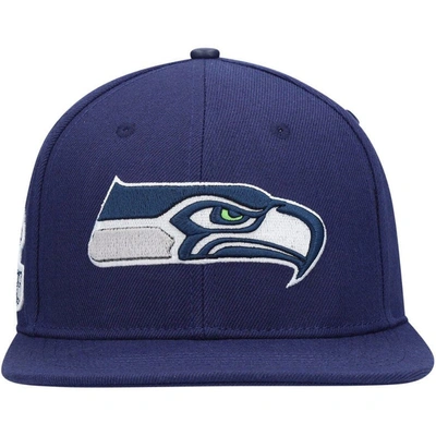 Shop Pro Standard College Navy Seattle Seahawks Logo Ii Snapback Hat