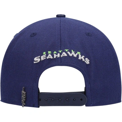 Shop Pro Standard College Navy Seattle Seahawks Logo Ii Snapback Hat
