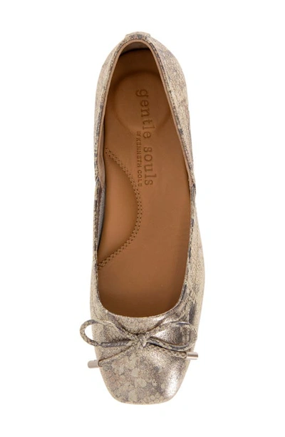 Shop Gentle Souls By Kenneth Cole Sailor Flat In Rose Gold