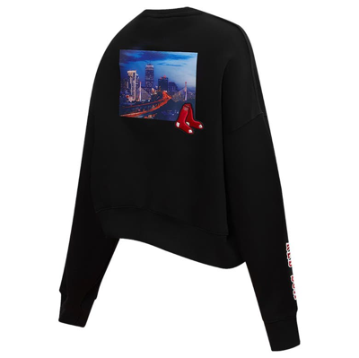 Shop Pro Standard Black Boston Red Sox City Scape Pullover Sweatshirt