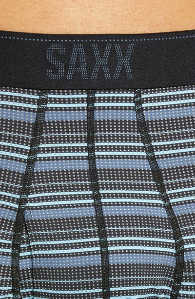 Saxx Quest Quick Dry 2-pack Mesh Boxer Briefs In Sunrise Stripe/ Black Ii