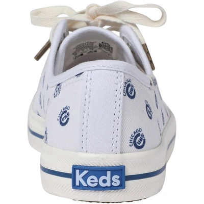 Shop Kedsr Keds White Chicago Cubs Kickstart Repeat Logo Sneakers
