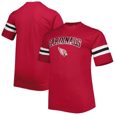Shop Profile Cardinal Arizona Cardinals Big & Tall Arm Stripe T-shirt