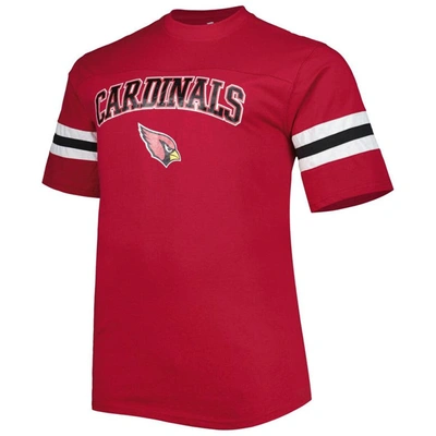 Shop Profile Cardinal Arizona Cardinals Big & Tall Arm Stripe T-shirt
