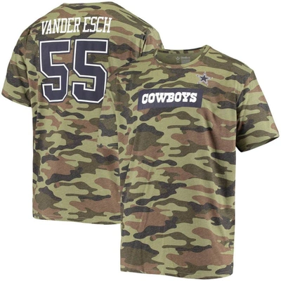 Shop Nfl Leighton Vander Esch Camo Dallas Cowboys Caudron Name & Number T-shirt