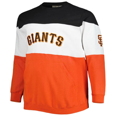 Shop Profile Black/orange San Francisco Giants Big & Tall Pullover Sweatshirt