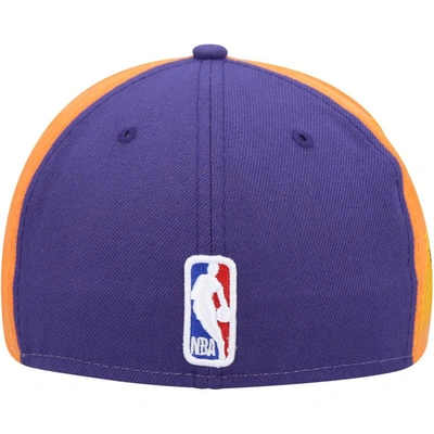 Shop New Era White/purple Phoenix Suns Back Half 9fifty Fitted Hat