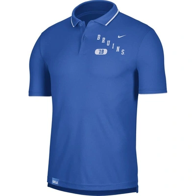 Shop Nike Blue Ucla Bruins Wordmark Performance Polo