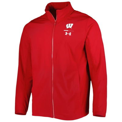 Shop Under Armour Red Wisconsin Badgers Squad 3.0 Full-zip Jacket
