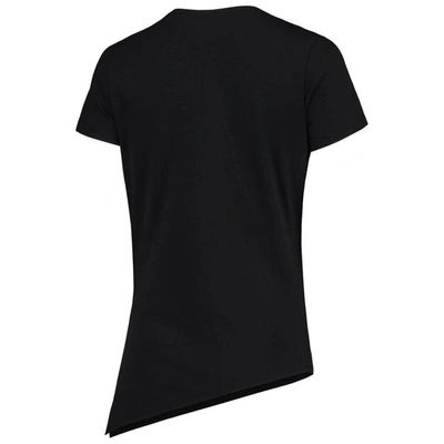 Shop Levelwear Black San Francisco Giants Birch Delta Asymmetrical T-shirt