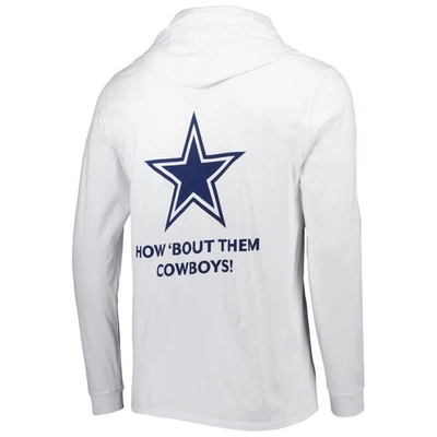 Shop Vineyard Vines White Dallas Cowboys Local Long Sleeve Hoodie T-shirt