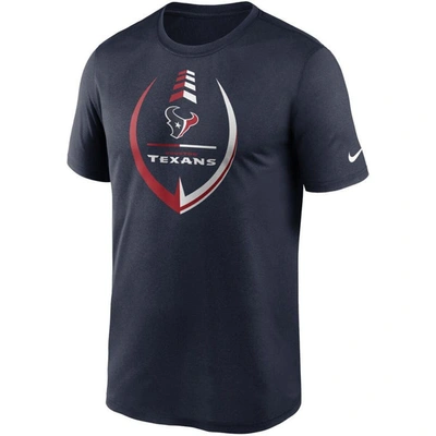 Shop Nike Navy Houston Texans Icon Legend Performance T-shirt