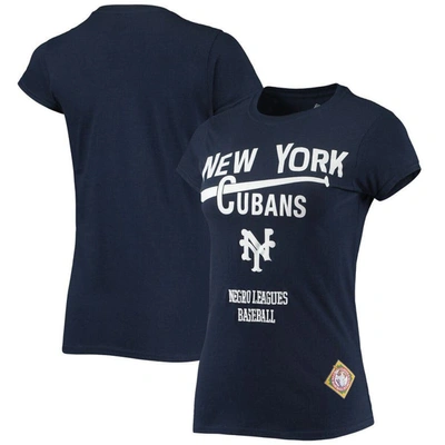 Shop Stitches Navy New York Cubans Negro League Logo T-shirt