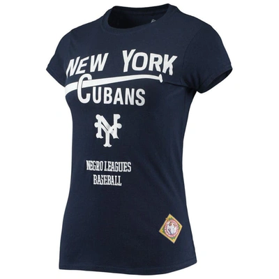 Shop Stitches Navy New York Cubans Negro League Logo T-shirt
