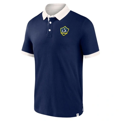 Shop Fanatics Branded Navy La Galaxy Second Period Polo Shirt