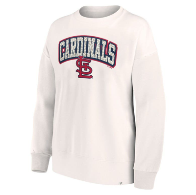 Shop Fanatics Branded Cream St. Louis Cardinals Leopard Pullover Sweatshirt