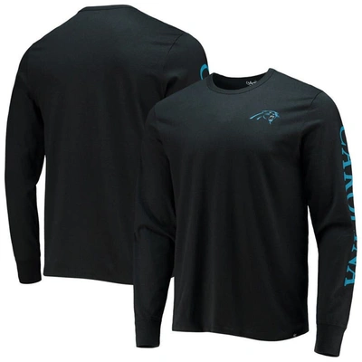 Shop 47 ' Black Carolina Panthers Franklin Long Sleeve T-shirt