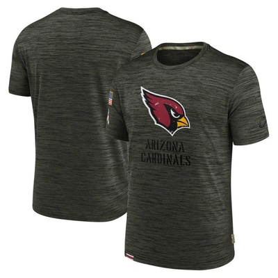 Shop Nike Brown Arizona Cardinals 2022 Salute To Service Velocity Team T-shirt In Olive