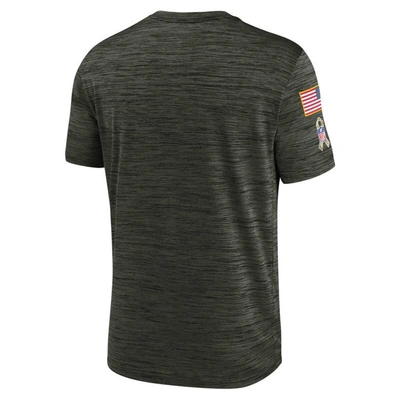 Shop Nike Brown Arizona Cardinals 2022 Salute To Service Velocity Team T-shirt In Olive