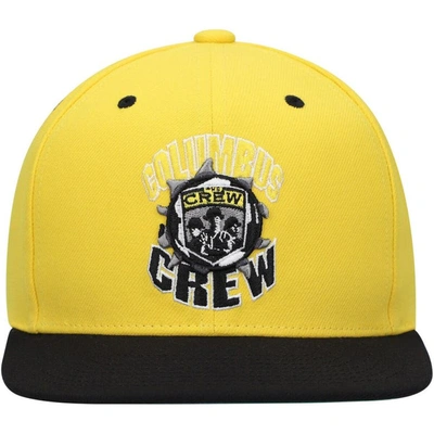 Mitchell & Ness Men's  Gold Columbus Crew Breakthrough Snapback Hat In Gold