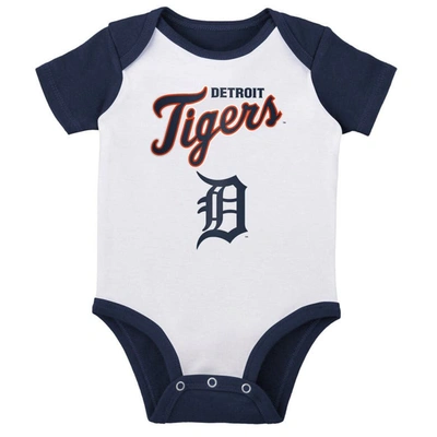 Shop Outerstuff Infant White/heather Gray Detroit Tigers Two-pack Little Slugger Bodysuit Set