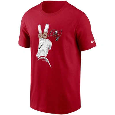 Shop Nike Red Tampa Bay Buccaneers Hometown Collection Rings T-shirt