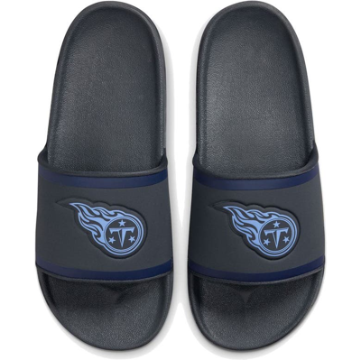 Shop Nike Tennessee Titans Off-court Wordmark Slide Sandals In Gray