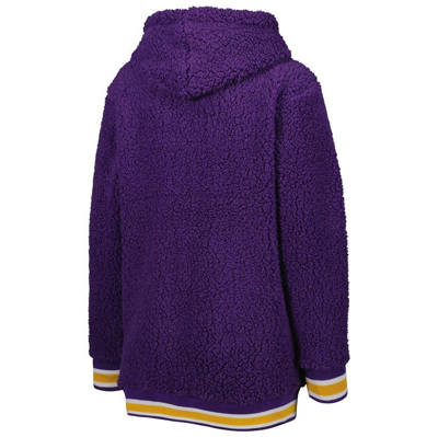 Shop G-iii 4her By Carl Banks Purple Lsu Tigers Game Over Sherpa Pullover Hoodie