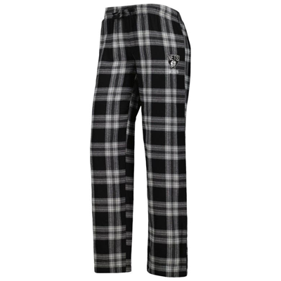 Shop Concepts Sport Black/gray Brooklyn Nets Badge T-shirt & Pajama Pants Sleep Set