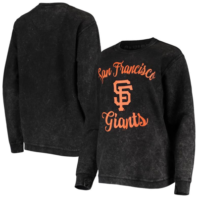Shop G-iii 4her By Carl Banks Black San Francisco Giants Script Comfy Cord Pullover Sweatshirt