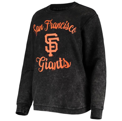 Shop G-iii 4her By Carl Banks Black San Francisco Giants Script Comfy Cord Pullover Sweatshirt