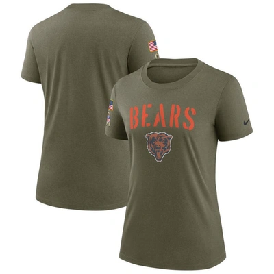Shop Nike Olive Chicago Bears 2022 Salute To Service Legend T-shirt