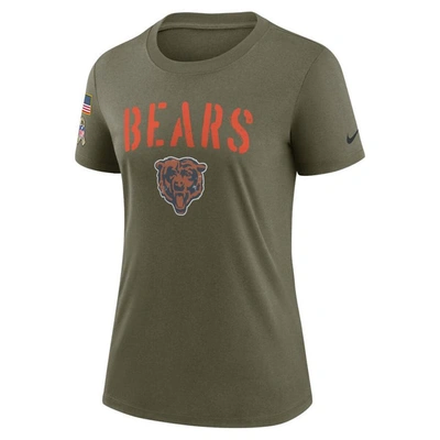 Shop Nike Olive Chicago Bears 2022 Salute To Service Legend T-shirt